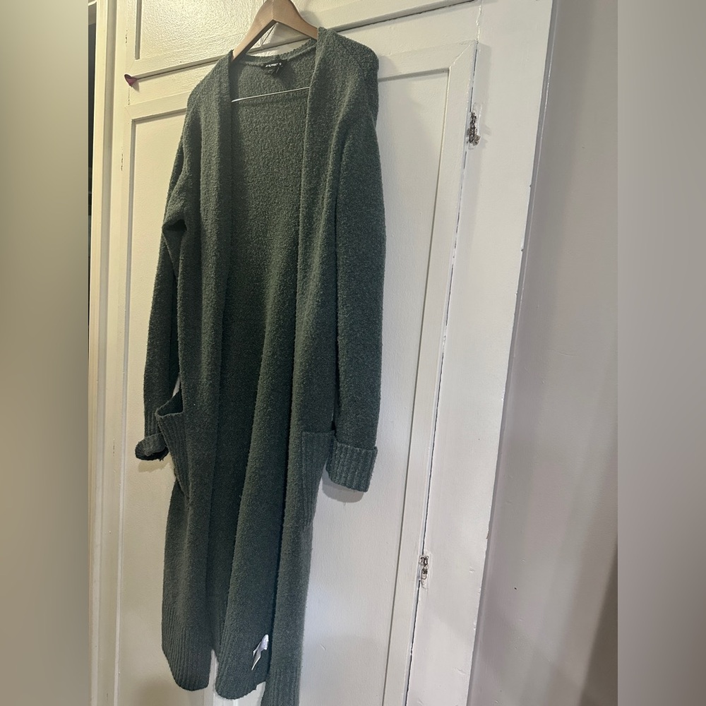 Express Textured Green Sweater